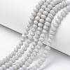 Opaque Solid Color Glass Beads Strands EGLA-A034-P2mm-D15-1