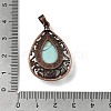 Natural & Synthetic Mixed Gemstone Pendants G-A297-05R-4