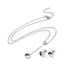 Feng Shui 304 Stainless Steel Jewelry Sets SJEW-H144-08P-1