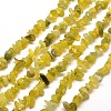 Natural Olive Jade Chip Bead Strands X-G-M205-30-3