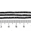 Natural Black Spinel Beads Strands G-P553-F08-01-3