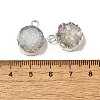 Natural Druzy Quartz Charms G-P396-07S-03-3