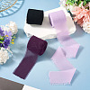 3 Rolls Polyester Raw Edges Ribbons SRIB-TAC0002-26B-6