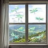 4PCS 2 Styles PVC Stickers Dazzling Color Window Stickers 3D Laser Dragonfly Electrostatic Glass Window Stickers JX831A-3