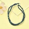 PVD Vacuum Plating Electroplate Non-magnetic Synthetic Hematite Beads Strands G-YW0001-48F-2