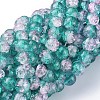 Crackle Glass Beads Strands X-CCG-Q002-4mm-06-1
