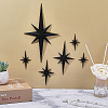 6Pcs Plastic Self Adhesive Wall Stickers DIY-WR0005-34C-4