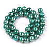 Electroplate Opaque Glass Beads Strands X-GLAA-T032-P8mm-AB12-2