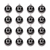 Platinum Plated Alloy Charms ENAM-S118-02U-P-2