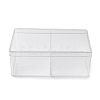 2 Grids Plastic Bead Containers with Cover CON-K002-03D-2
