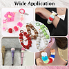 84Pcs 7 Colors Imitation Rabbit Hair European Beads FIND-PH0027-67-5