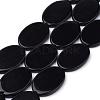 Synthetic Black Stone Beads Strands G-Q949-006-1