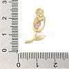 Brass Micro Pave Cubic Zirconia Pendants KK-E105-01G-03-3