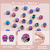 24Pcs Alloy European Beads FIND-HS0001-71-4