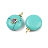 Synthetic Turquoise Pendants X-KK-B157-42G-09-2