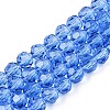 Transparent Glass Beads Strands EGLA-A035-T4mm-D14-1