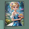 Flower Girl DIY Diamond Painting Kits DIAM-P001-A16-1