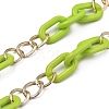 Personalized Aluminium & Acrylic Chain Necklaces NJEW-JN02911-01-2