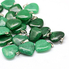 Heart Natural Malaysia Jade Pendants G-Q438-19-1