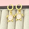 201 Stainless Steel Enamel Hoop Earrings FS-WG6C184-05-1