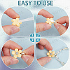 200Pcs 5 Style Alloy Glue-on Flat Pad Bails FIND-SP0001-81-6