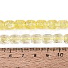 Transparent Crackle Glass Beads Strands GLAA-Q108-04A-12-4