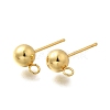 201 Stainless Steel Stud Earring Findings STAS-R156-01G-07-1