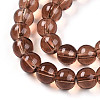 Baking Paint Transparent Glass Beads Strands DGLA-N006-8mm-11-3