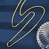 Brass Textured Oval Link Chain Necklaces NJEW-H053-01B-G01-2