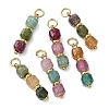 Natural Multicolor Tourmaline Pendants PALLOY-JF05308-2