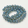 Electroplate Glass Beads Strands EGLA-J015-8mm-WLS05-2