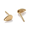 304 Stainless Steel Stud Earring Findings X-STAS-L211-05C-G-2