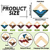 36Pcs 6 Colors Spray Painted Wood Big Pendants WOOD-TA0001-80-3