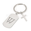 1Pc Stainless Steel Keychains KEYC-TADJ0001-08W-1