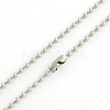 Tarnish Resistant 304 Stainless Steel Ball Chain Necklace Making NJEW-R225-05-2