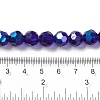 Electroplate Transparent Glass Beads Strands EGLA-A035-T10mm-L06-4