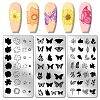 Stainless Steel DIY Nail Art Templates MRMJ-WH0092-033-1