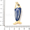 Brass with Enamel Big Pendants KK-CBA2F11-05G-4