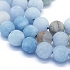 Natural Aquamarine Beads Strands G-E561-01-10mm-3