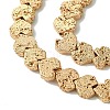 Electroplated Natural Lava Rock Beads Strands G-H303-A09-LG01-3