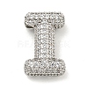 Platinum Plated Brass Micro Pave Cubic Zirconia Pendants KK-L073-001P-I-1