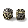 Tibetan Style Brass Micro Pave Cubic Zirconia Beads KK-M284-53AB-2