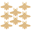 CHGCRAFT 8Pcs Bee Hotfix Rhinestone DIY-CA0006-31-1