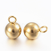 304 Stainless Steel Sphere Charms STAS-H394-11-3