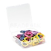 40Pcs 2 Style Spray Painted Eco-Friendly Alloy Swivel Snap Hooks Clasps FIND-LS0001-50-6