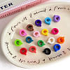Opaque Acrylic European Beads OACR-M027-01Q-1