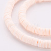 Handmade Polymer Clay Bead Strands X-CLAY-T002-6mm-41-3