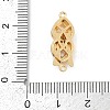 Brass Micro Pave Clear Cubic Zirconia Box Clasps KK-U051-01G-01-4