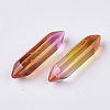 Two Tone Glass Double Terminated Point Beads GLAA-S167-12H-2