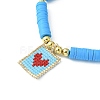 MIYUKI Glass Seed Rectangle Charm Bracelet BJEW-MZ00037-02-3